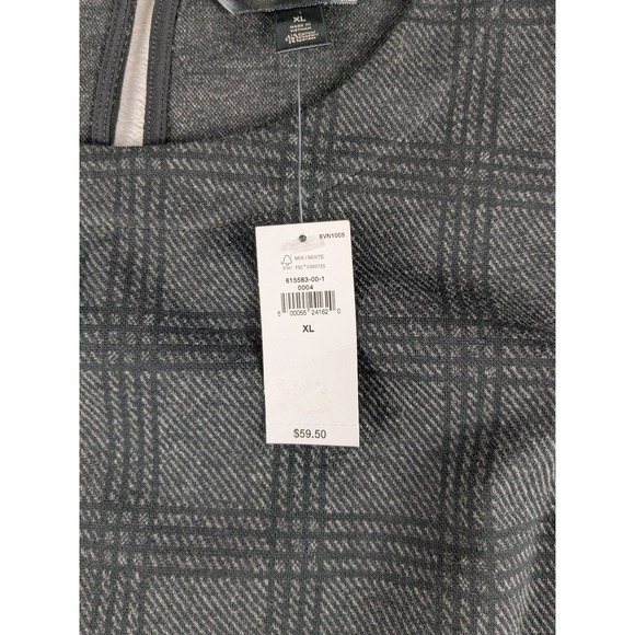 NWT Banana Republic Womens XL Sleeveless Top Gray Plaid Career Casual Tank - Picture 3 of 8